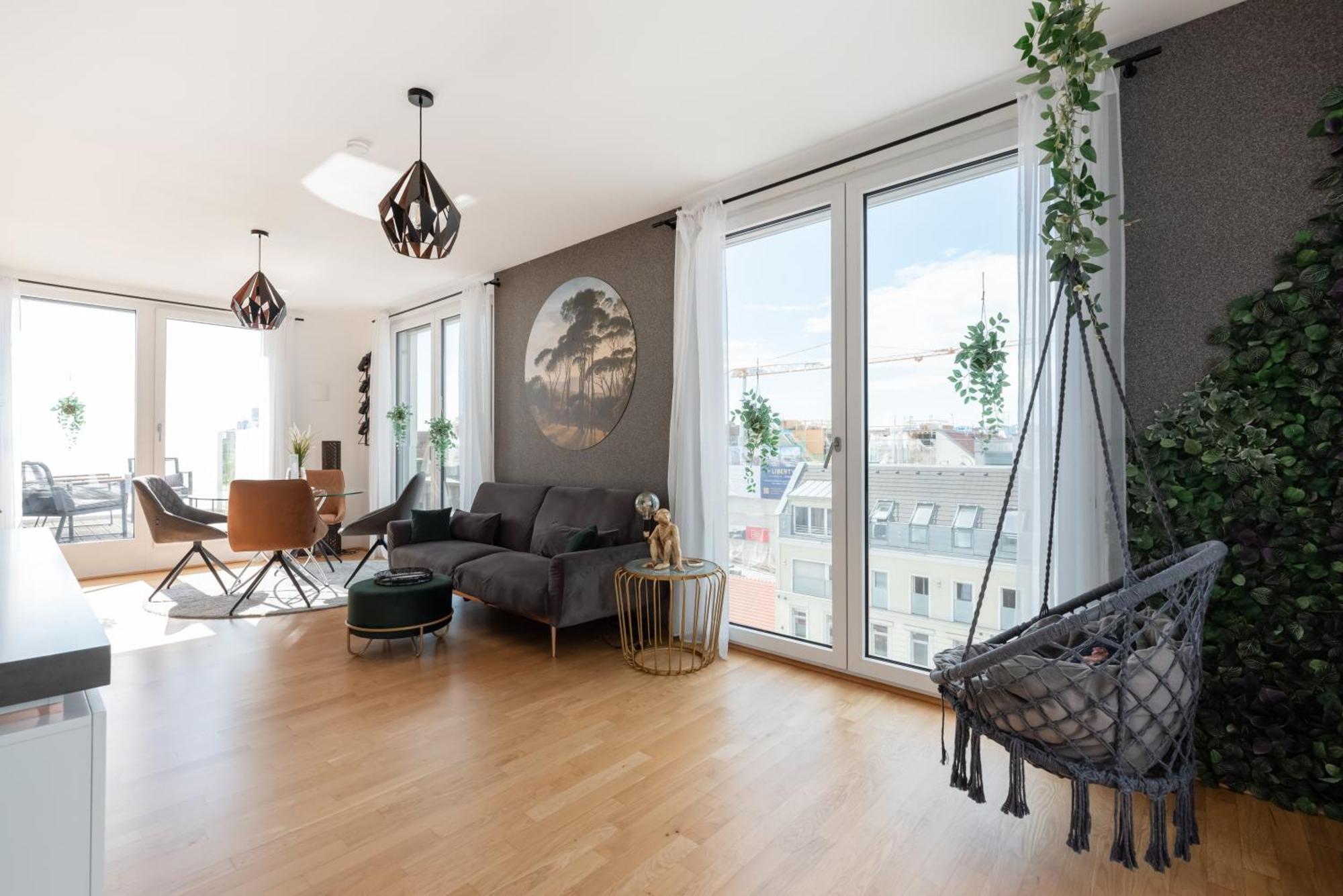 Apartment Mit Traumhafter Dachterrasse & Weitblick Wien Ngoại thất bức ảnh